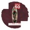 Dark Red Suede Mat Board for 10x20 Frames - Oval Opening for 5x15 Photos